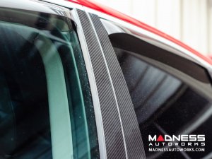 Maserati Grecale Exterior Door Pillars - Carbon Fiber - 6pc Set Maserati Grecale Exterior Door Pillars - Carbon Fiber - 6pc Set